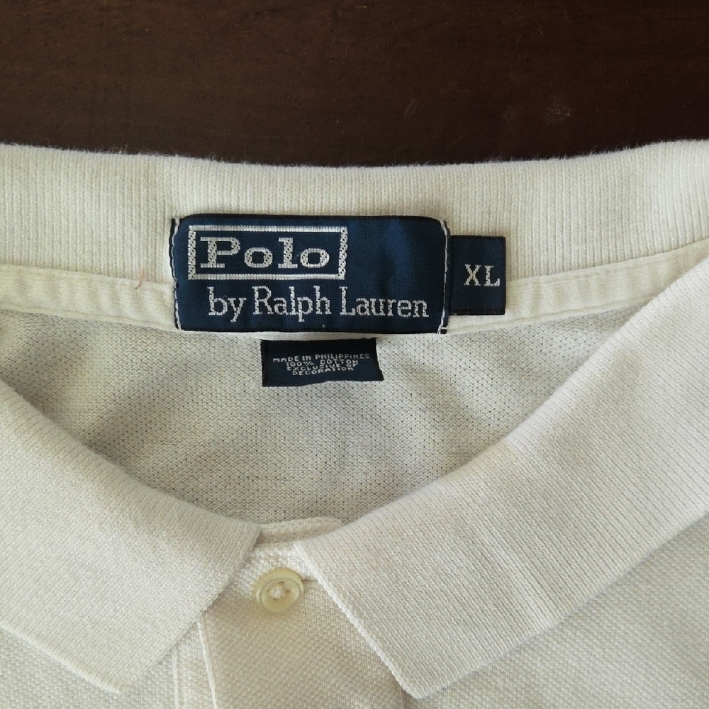 Ralph Lauren White Polo Shirt Classic Knit Polo - Picture 2 of 3